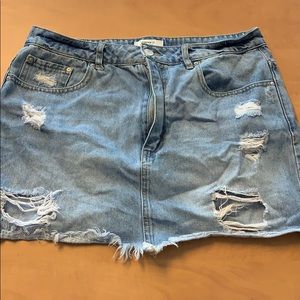Forever 21 jean skirt